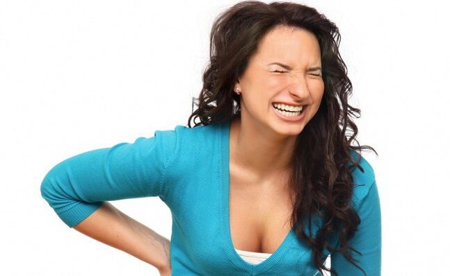 back pain with thoracic osteochondrosis